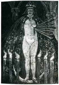 رسم توضيحي لقصائد تشارلز بودلير (1821-1867) (نقش) (صورة بالأبيض والأسود) بواسطة اميل برنارد