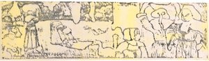 La Lessive (الغسيل) (رسم الزنك مع التلوين اليدوي) بواسطة اميل برنارد
