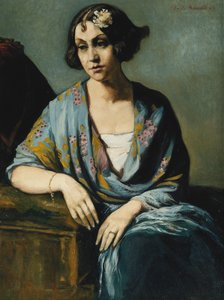 صورة لامرأة شابة متكئة على كوعها ؛ صورة لفتاة Accoudee ، 1928 بواسطة اميل برنارد