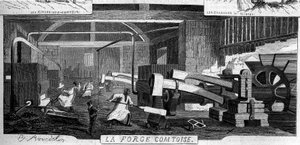 Forges de la Franche Comte: منظر داخلي لمصنع Rans ، جورا (39) بواسطة اميل بورديلين