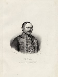 ميلو أوبرينوفيتش الأول 1780-1860 ، أمير صربيا ، c.1838
