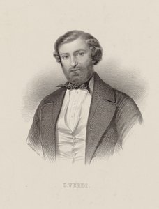 صورة للملحن جوزيبي فيردي 1813-1901 ، حوالي 1860.