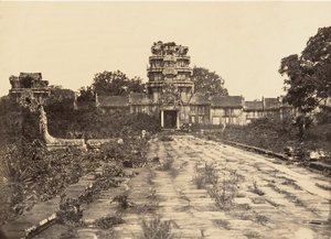البوابة الغربية للمعبد العظيم للهيكل الأول ، 1866. بواسطة إميل جسيل