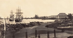 منظر لتأسيس إمبراطوريات Messageries ، 1866. بواسطة إميل جسيل