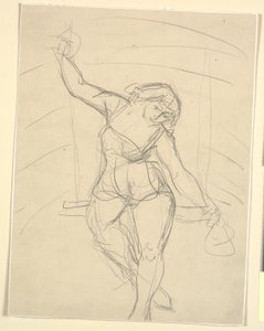 فنانة تجلس على أرجوحة بواسطة Emile Othon Friesz