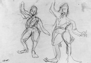 رسمان لمهرج راقص ، غورك.