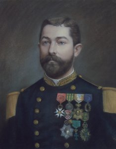 صورة لإميل كوماندر دوبوك (1852 - 1935)، بطل غزو تونكين (لوحة) بواسطة اميل ريتشارد هومونت