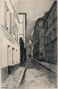 "شارع سانت روستيك ، مونمارتر" ، 1915 بواسطة اميل روسو