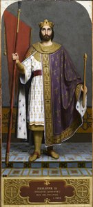 ملك فرنسا فيليب الثاني 1165-1223 ، 1840.