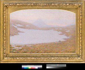 الربيع في أعالي الجبال (جبال في الربيع) لوحة لإيميليو لونغوني (1859-1932) 1912 مجموعة خاصة بواسطة إميليو لونجوني