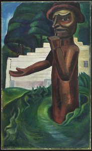 ترحيب Potlatch ، ج .1928 (زيت على قماش)