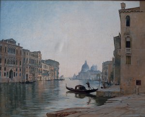 البندقية ، القناة الكبرى ، سبتمبر 1892 (زيت على قماش) بواسطة إيمانويل لانسير