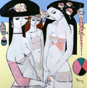 Bovy، Boat and Ball، 2008 (زيت على قماش)
