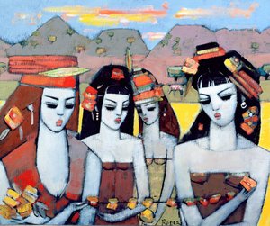 أربعة من Ys ، 2004 (زيت على لوحة قماشية)