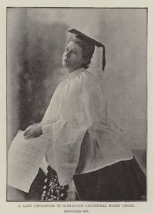 سيدة جوقة في كاتدرائية جبل طارق جوقة مختلطة ، تأسست عام 1887 بواسطة مصور انجليزى