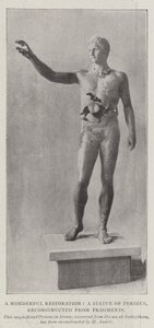 استعادة رائعة ، تمثال من Perseus ، أعيد بناؤها من أجزاء بواسطة مصور انجليزى