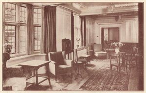 غرفة مشتركة في قاعة كروسبي ، Cheyne Walk بواسطة مصور انجليزى