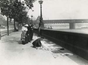 فنان الرصيف على الجسر بواسطة مصور انجليزى