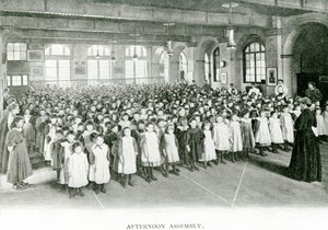 جمعية بعد الظهر ، حوالي 1900 (صورة بالأبيض والأسود) بواسطة مصور انجليزى