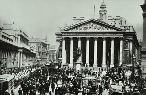 بنك إنجلترا ، شارع ثريدنيدل ، مدينة لندن ، 1890 بواسطة مصور انجليزى