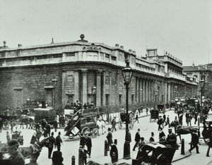 بنك إنجلترا ، شارع ثريدنيدل ، مدينة لندن ، 1890 بواسطة مصور انجليزى
