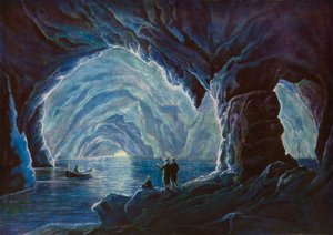المغارة الزرقاء، كابري (صورة ملونة) بواسطة مصور انجليزى