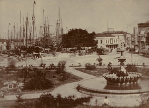 ميناء بريدجتاون ، حوالي عام 1900 بواسطة مصور انجليزى