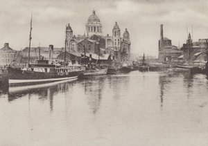 Canning Dock, Liverpool (b/w photo) بواسطة مصور انجليزى