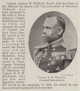 الكابتن AK Bickford ، أميرال خلفي بواسطة مصور انجليزى