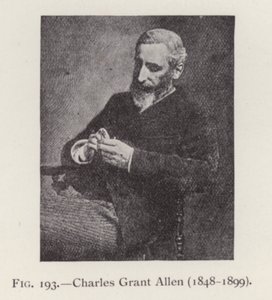 تشارلز جرانت ألين (1848-1899) ، صورة شخصية (صورة بالأبيض والأسود) بواسطة مصور انجليزى