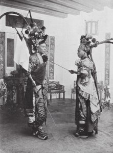 Chinese actors (b/w photo) بواسطة مصور انجليزى