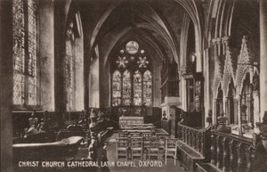 Christ Church Cathedral, Latin Chapel, Oxford (b/w photo) بواسطة مصور انجليزى