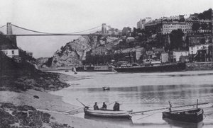 كليفتون والجسر المعلق (صورة b / w) بواسطة مصور انجليزى
