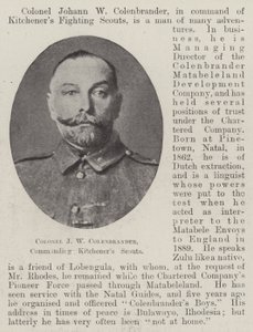 العقيد JW Colenbrander ، قائد الكشافة كيتشنرز بواسطة مصور انجليزى