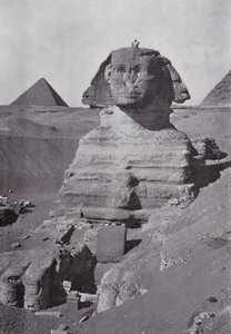 Egypt: The Sphynx (b/w photo) بواسطة مصور انجليزى