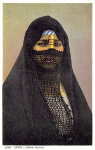 امرأة مصرية (صورة ملونة) بواسطة مصور انجليزى