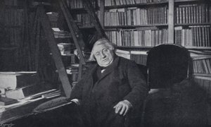 Ernest Renan in his Study (b/w photo) بواسطة مصور انجليزى