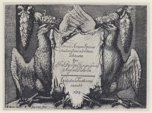 F Barlow, Diversae avium species, G Faithorne 1658 (b/w photo) بواسطة مصور انجليزى
