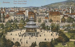منتزه فرانز جوزيف ، سراييفو (صورة ملونة) بواسطة مصور انجليزى