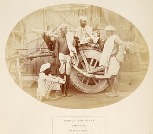 Goojur Zemindars ، هندوس ، راجبوتانا ، من شعب الهند ، بقلم جيه فوربس واتسون ، تم نشره عام 1868 (طبعة زخرفية)