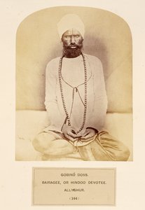 جوفيند دوس ، Bairagee ، أو Hindoo Devotee ، Allyghur ، من The People of India ، بقلم J. بواسطة مصور انجليزى