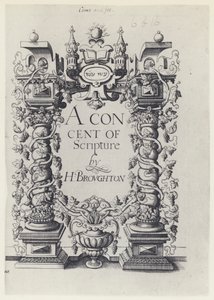 H Broughton، A Consent of Scripture، G Simpson and W White 1590 (b / w photo) بواسطة مصور انجليزى