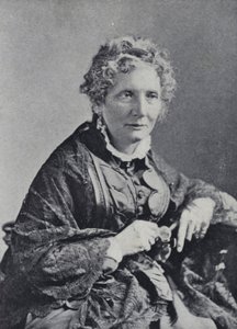 Harriet Beecher Stowe (b/w photo) بواسطة مصور انجليزى
