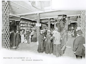 قسم تموين هارودز ، ج .1901 بواسطة مصور انجليزى