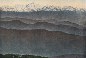 Himalaya Mountains (coloured photo) بواسطة مصور انجليزى