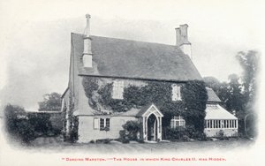 House in the village of Long Marston, Gloucestershire, where King Charles II was hidden after his escape following the defeat of his army at the Battle of Worcester بواسطة مصور انجليزى