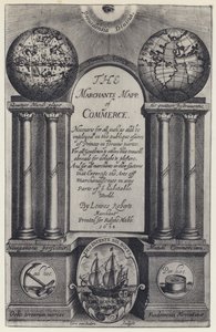 روبرتس ، The Merchants Mapp of Commerce ، R Mabb 1638 (b / w photo) بواسطة مصور انجليزى