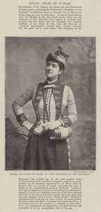 Mademoiselle de Lussan مثل ماريا في ابنة الفوج بواسطة مصور انجليزى