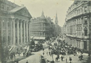 مابين وويب ، تشيبسايد ، من قصر مانسون باتجاه الغرب ، مدينة لندن ، 1890 بواسطة مصور انجليزى