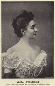Mdlle Guilbert بواسطة مصور انجليزى